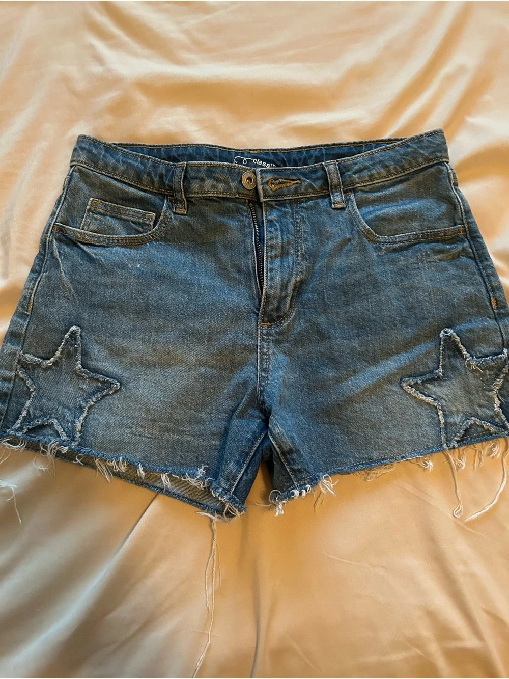 Girls target Blue Denim Star shorts